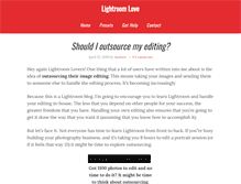 Tablet Screenshot of lightroomlove.com